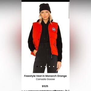 Selling freestyle vest in monarch orange